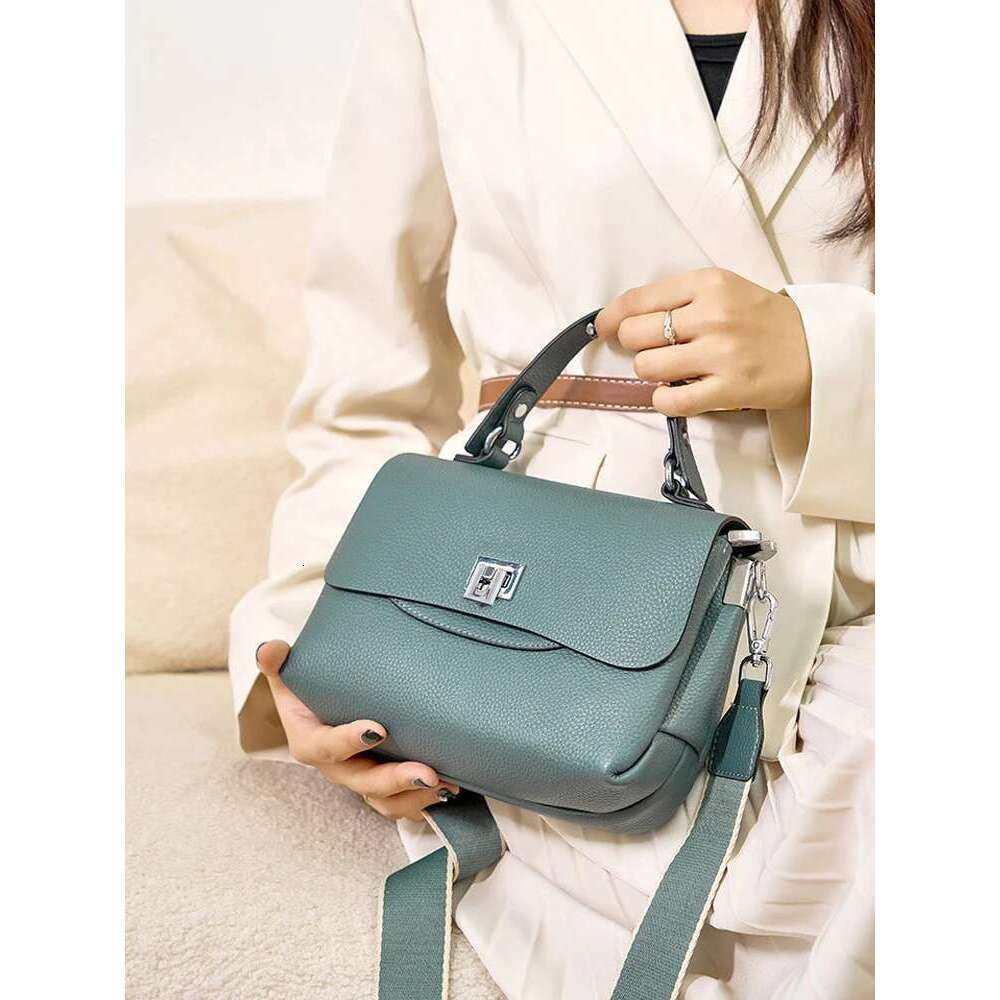 Zency Genuine Leather Top-Handle Bag For Ladies Fashion Envelope Bags Designer Shoulder Handbag Crossbody Large Capacity