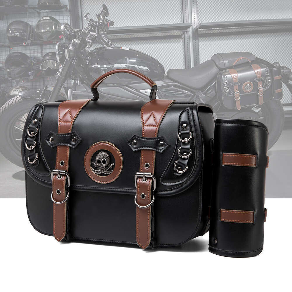TEMU Motorcycle Harley Prince Cruise Modified Knight Box Side Bag