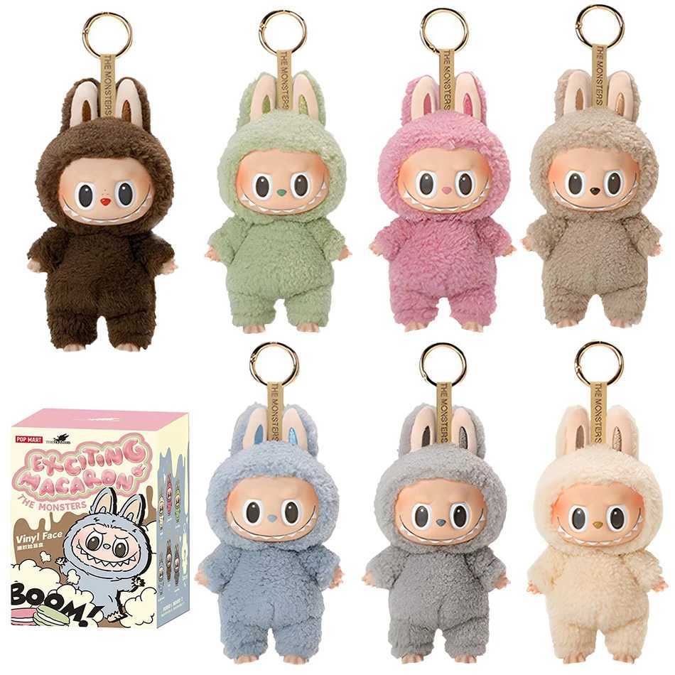 Labub The Monsters Vinyl Base Doll Heart Shaped Mobile Macaron Doll Blind Box Blind Bag Picture Guessing Bag China High QualityT250507
