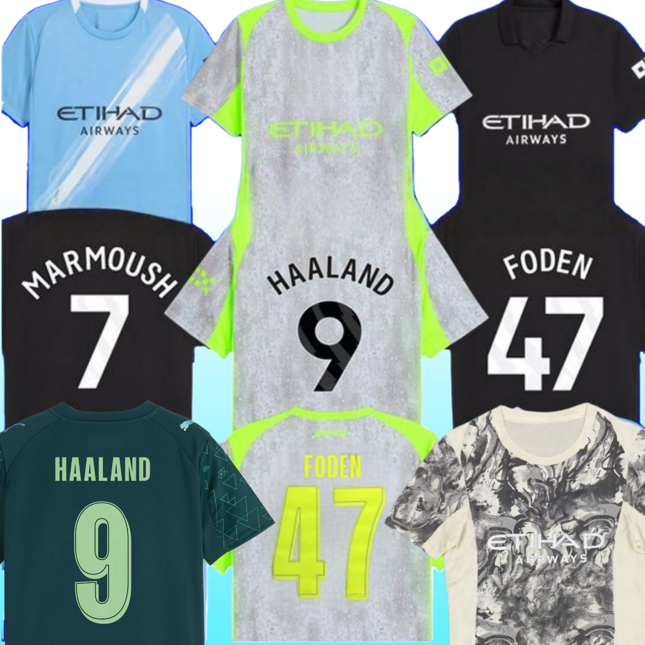 MARMOUSH HAALAND CHERKI 25 26 SOCCER JERSEYS REIJNDERS FODEN SAVINHO MAN 2025 2026 RODRIGO GVARDIOL AIT-NOURI CITY KidSuper jersey football kit shirts men kids set
