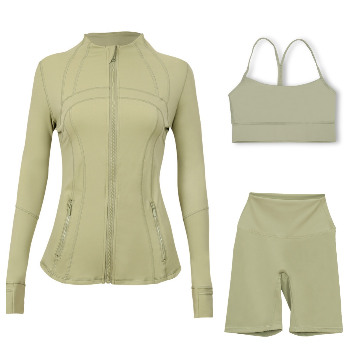 Workout Women Yoga Sets jackets bra leggings Fiess High Waist Sports Jackets Zip Up Coat Elastic Sportsweat yogawomen sets Outfits Pants Gym Suits set