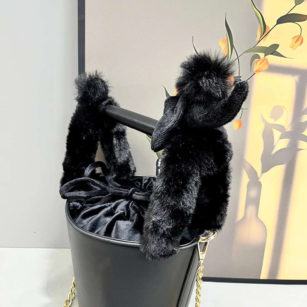 Funny Handbag For Women Purses And Handbag Designer Handmade Women's Bag Casual Black Bucket Female Shoulder Bag