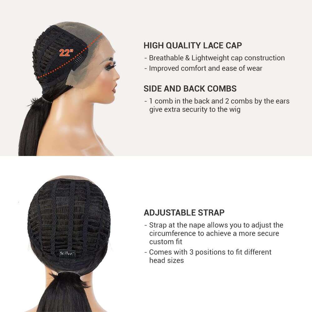 GLAM21USA HD Lace Front Straight Curly 13X6 Glueless Invisible Transparent Frontal Wig Long Human Hair Blend PrePlucked Hairline Swiss-Lace Synthetic 