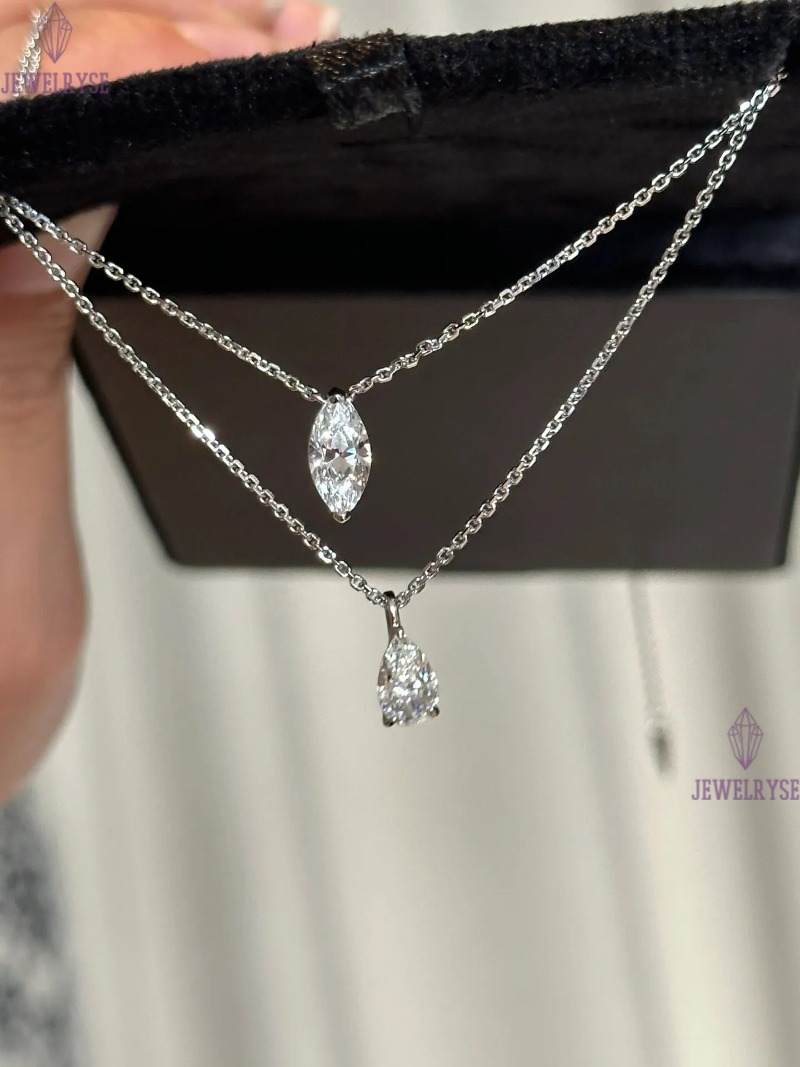 Classical Top Sell Jewelry Heart Pendant Solitaire 100% 925 Sterling Silver White Moissanite Diamond Gemstones Party Women Clavicle Necklace Gift