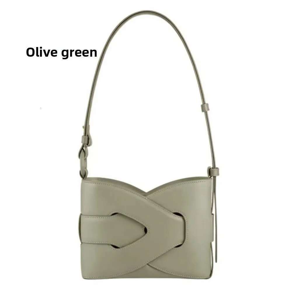 2025 new woven niche retro fashion atmospheric shoulder knot bag, hand-held crossbody bucket bag