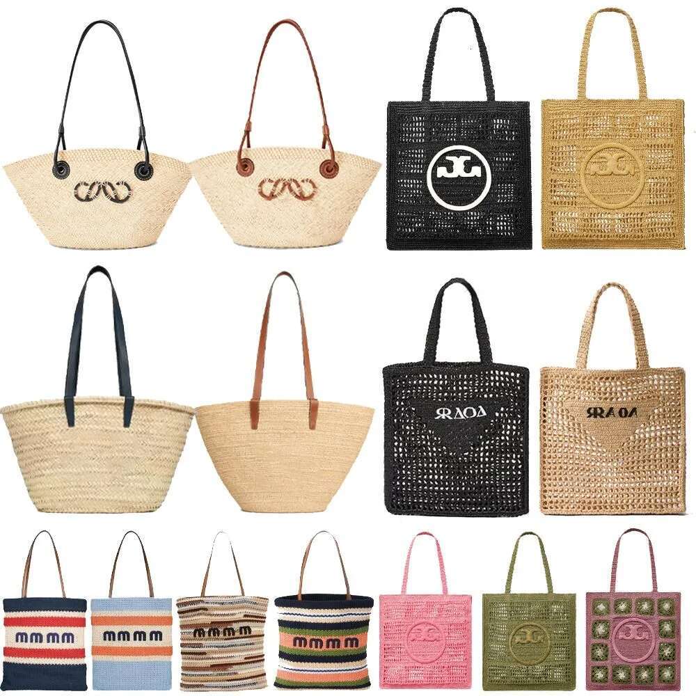 Beach Tote bag s Designers Bags Straw Summer Totes Fashion Brand Women Hollow Shoulder With Large Capacity Travel Bag