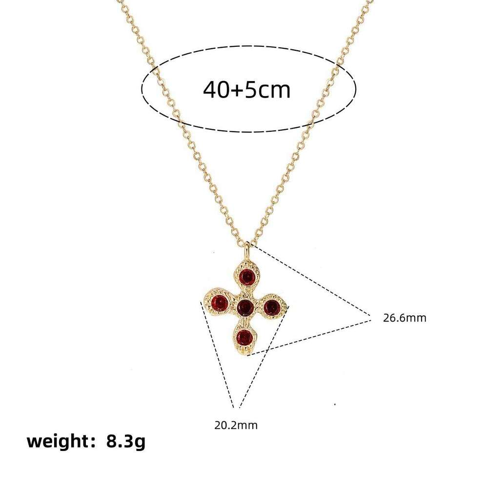 Designer jewelry for women Luxury necklace New Cross Vampire Halloween Pendant Necklace Clear High Praise Pendant Clavicle Mother's Day gift dail