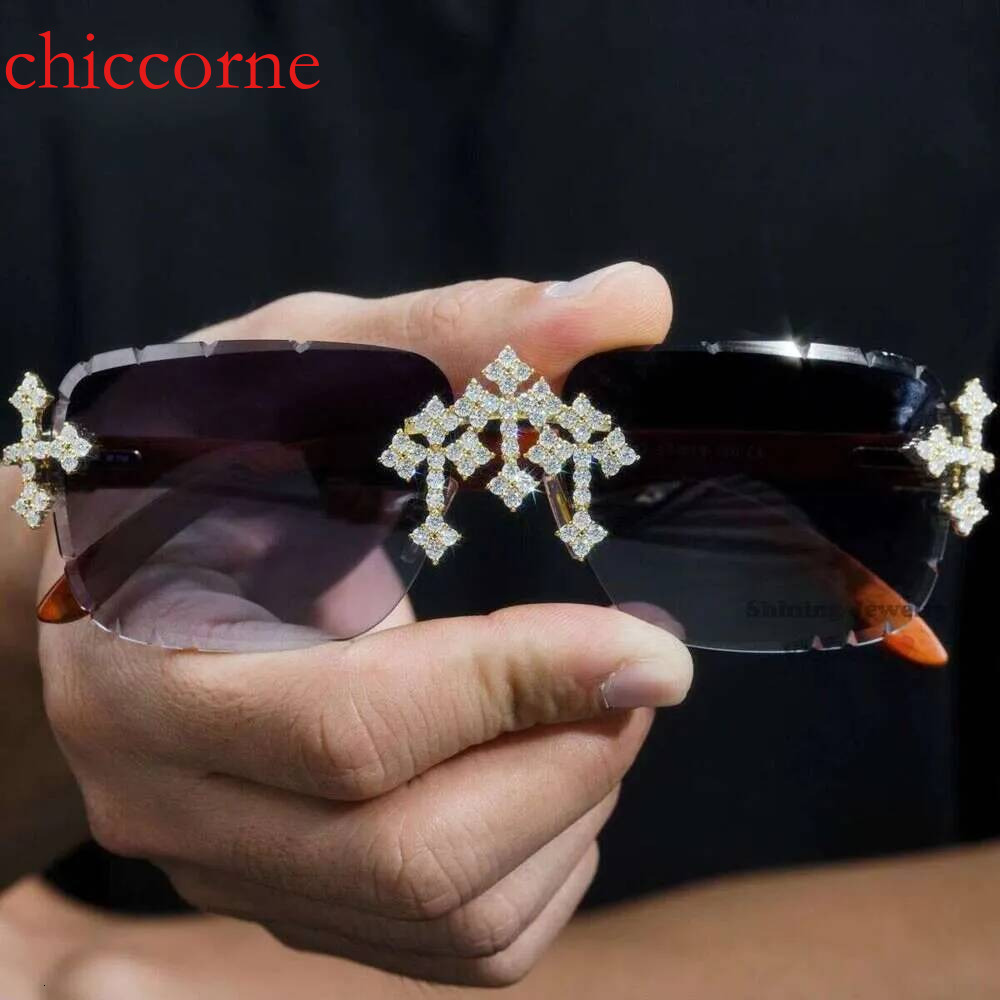 Custom Fleuree S Pass Tester Featuring Frames Vvs Moissanite Moissanite glassesDia Men Iced Out Sunglasses