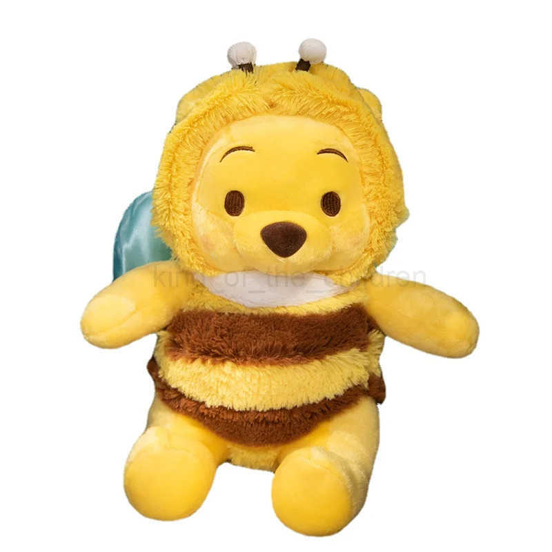 Disney 50cm Genuine Disney Bee Winnie The Pooh Plush Toys Pillow Kawaii Anime Bear Stuffed Doll Toys For Childrens Birthday Xmas Gifts W250430