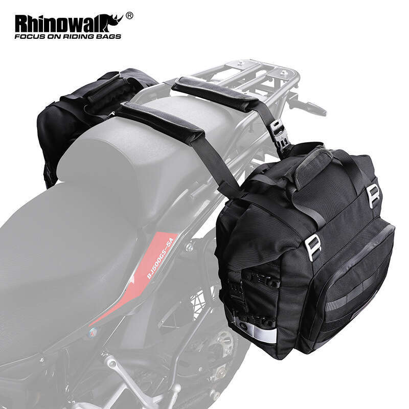 Rhino quick release side shelf bag, long-distance motorcycle travel riding backpack, commuting waterproof