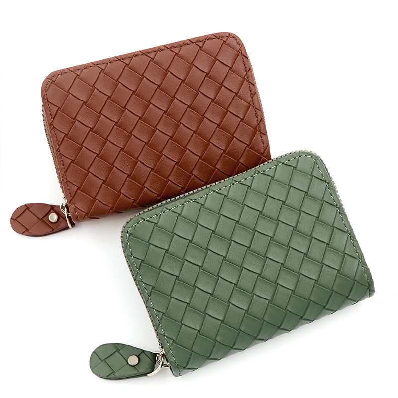 Designer Wallet Fashion Ins Style Woven Zipper Small Coin Purse Men S And Women S Organ Bag Multi Slot Card Sleeve Luxury Wallet Key Pouch