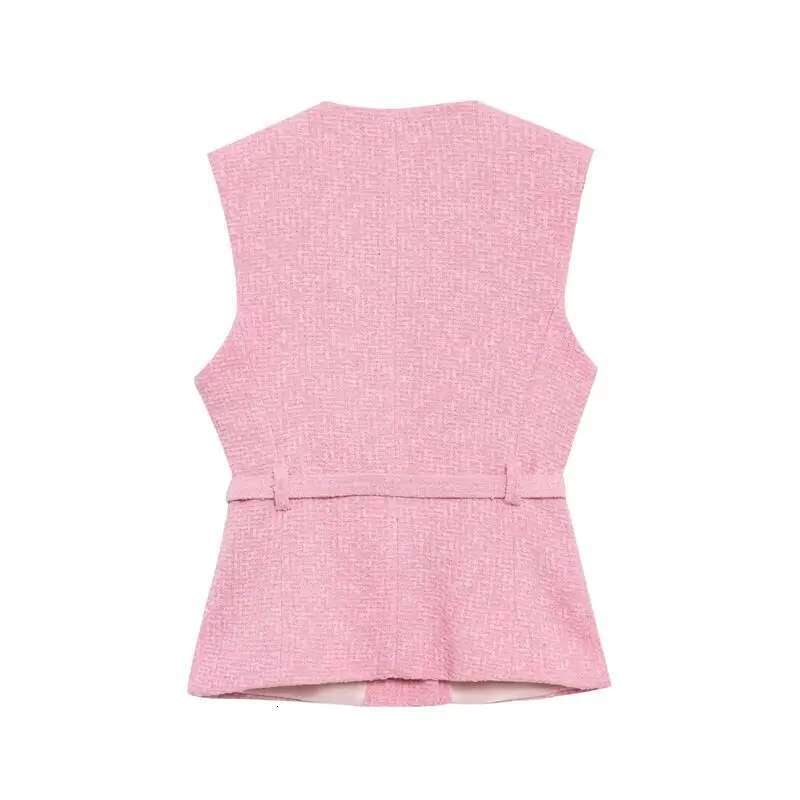 Spring 2025 New Chic Simple Slim Women's Jacket Fashion Youth Elegant Vest