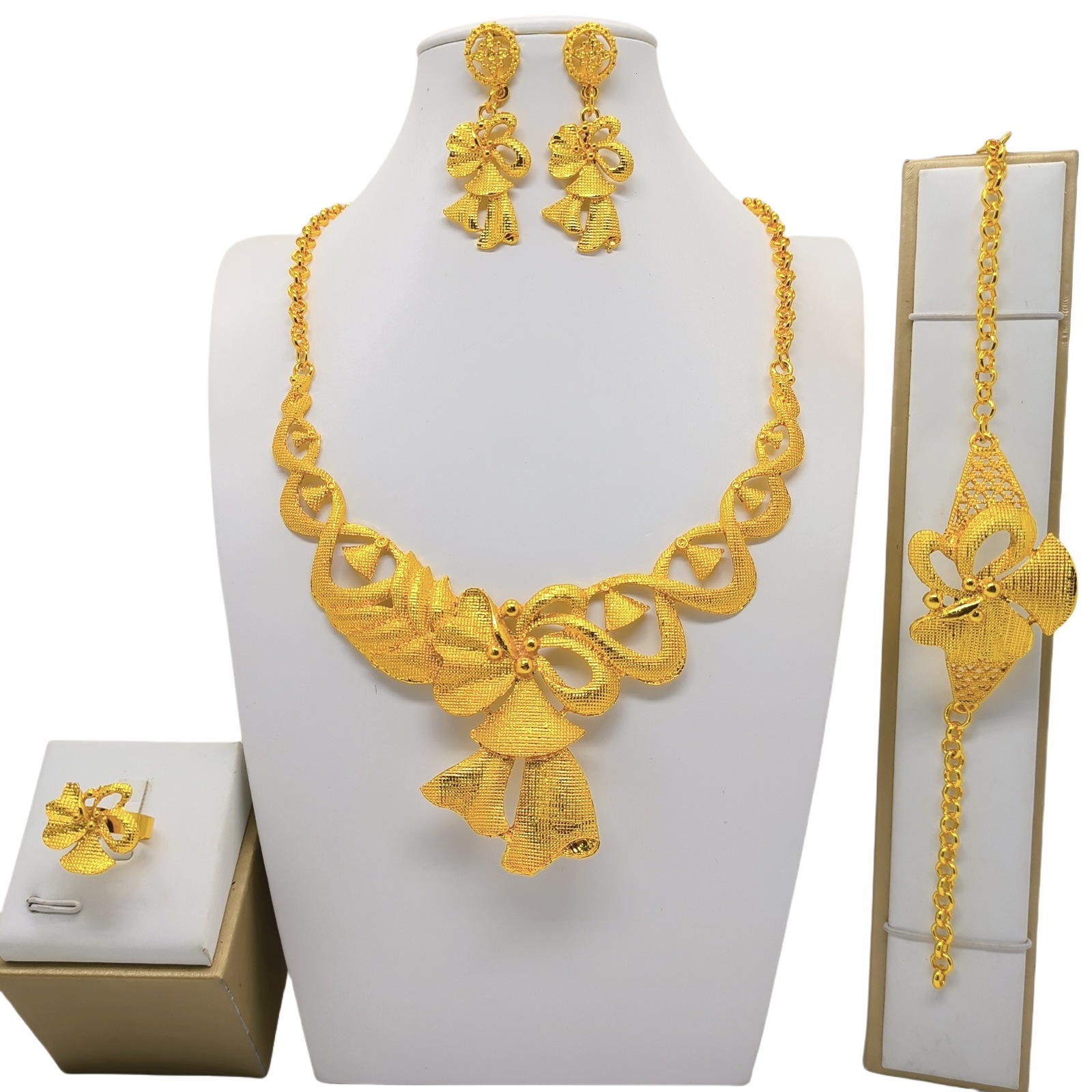 Turkish Coin Necklace Set 21K Plated Dubai Women Wedding Jewelry Sets Arab Gold Color Choker Chain Bridal Parts 240903