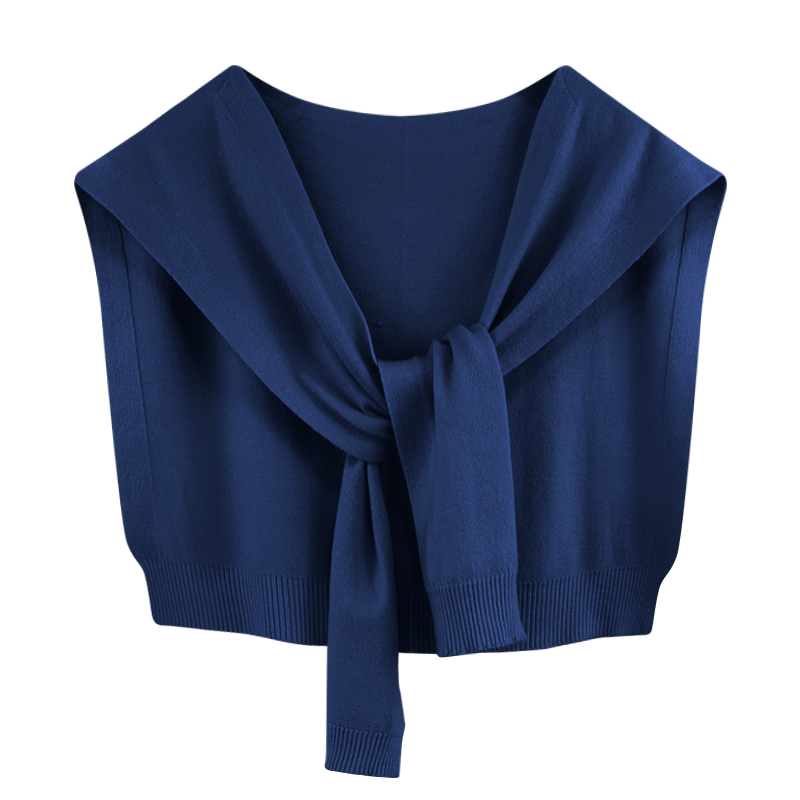 K1108 Solid color shawl for women outerwear 2025 new spring and autumn striped knitted small shawl thin style with sweater shirt scarf