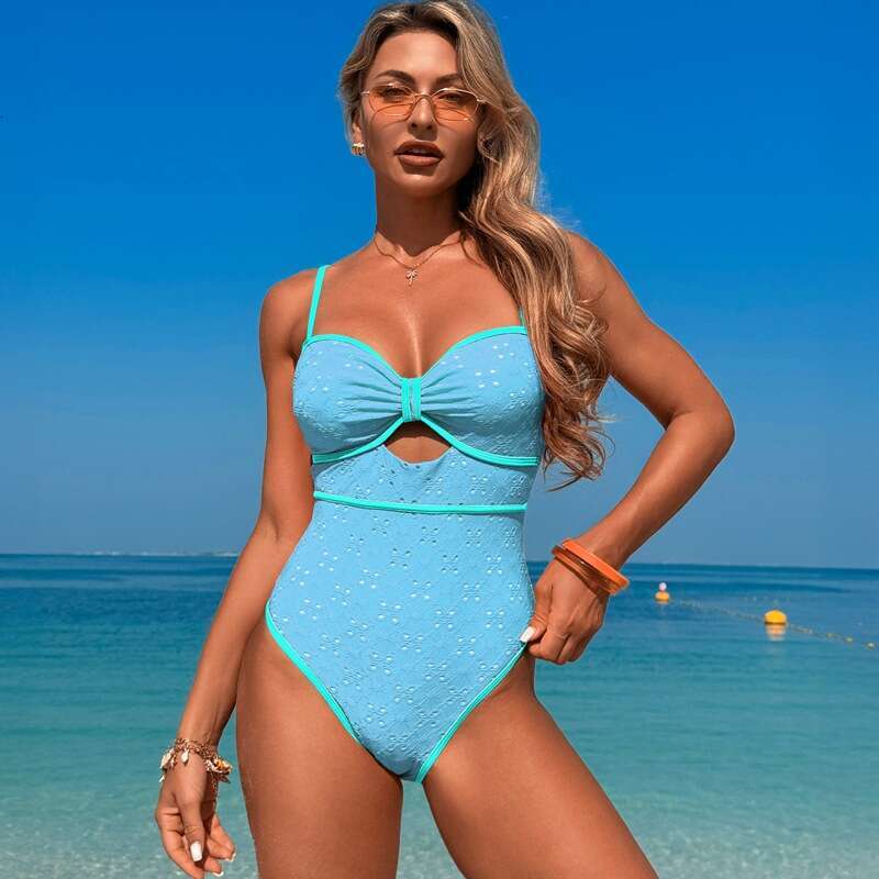 New hot spring in Xingcheng City, wholesale Huludao one-piece swimsuits for women with a sense of . 2025 new casual and versatile fashionable clothing