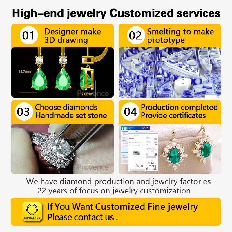 Classic14K 10K Solid Yellow Gold DEF VVS Moissanite Diamond Hoop Earrings Customized Fine Earrings Jewelry Women for Party