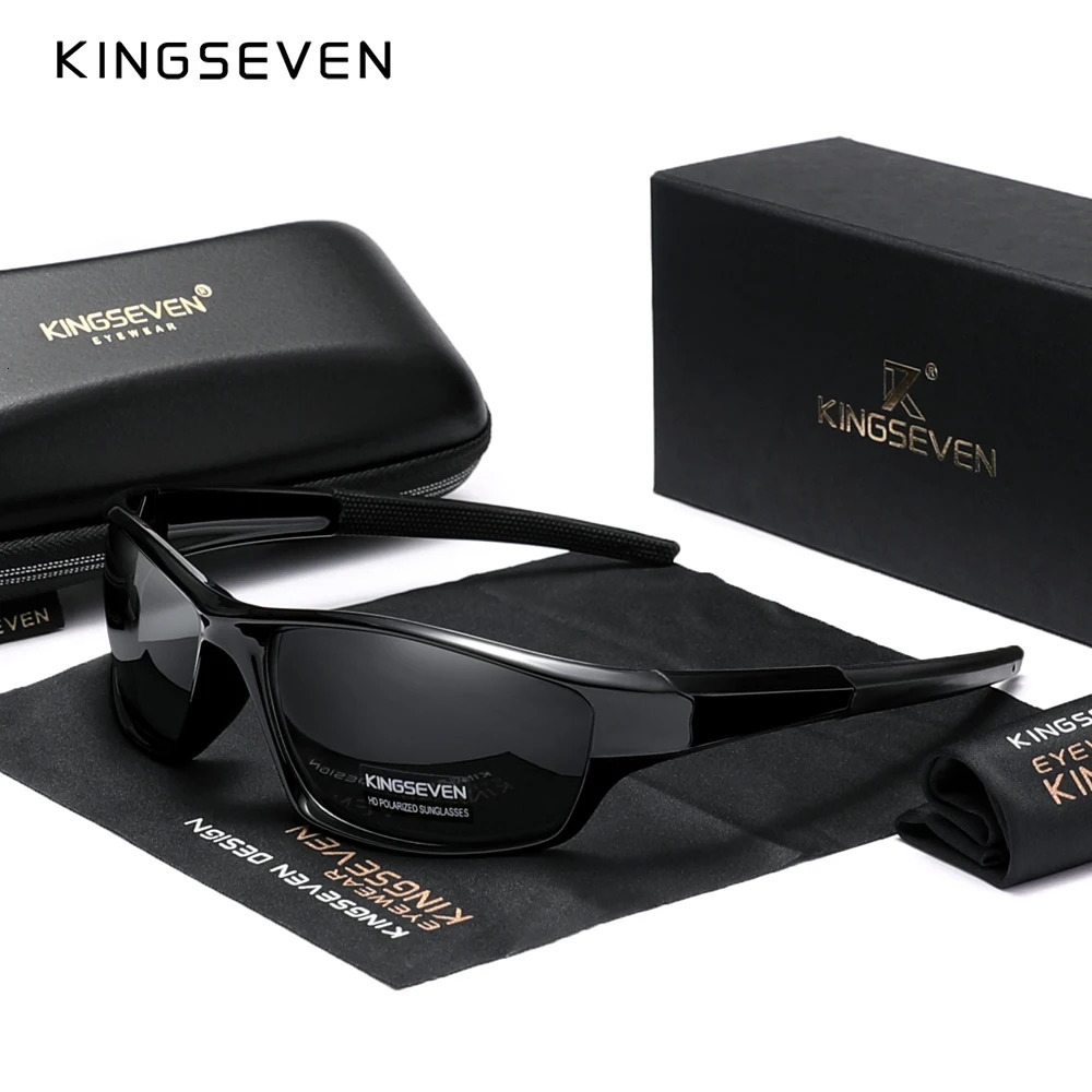 Genuine KINGSEVEN Mens Sports Polarized Sunglasses Women UV Lens Fashion Eyewear Oculos de sol 251129