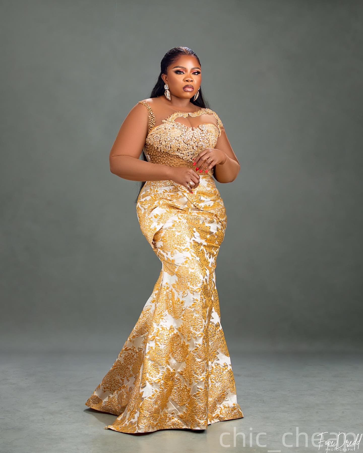 Mermaid Gold Plus Size Prom Dresses 2025 Crystals 3D Foral Lace Elegant Evening Formal Party Second Birthday Engagement Gowns Dress For Special Occasi