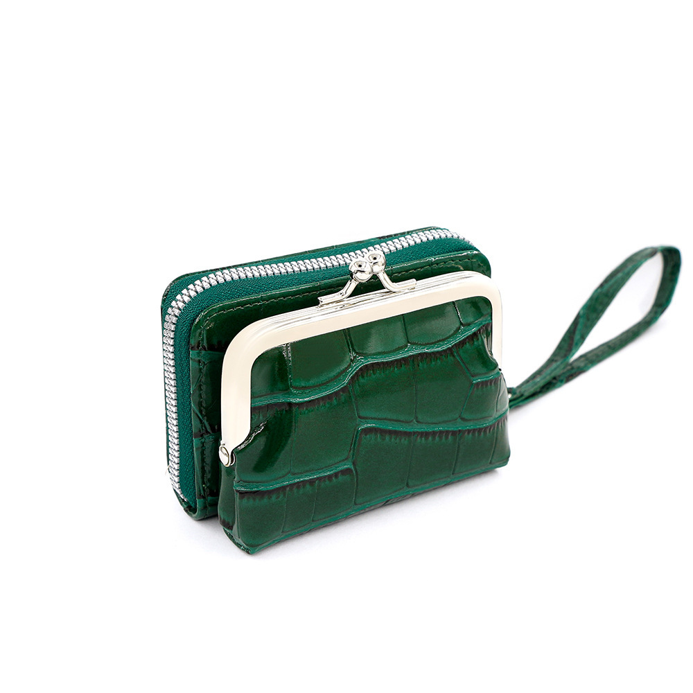 Designer Wallet Stone Patterned Lacquered Leather Women S Hand Held Organ Coin Purse With Multiple Card Slots And Metal Clip Buckles Luxury Wallet Key