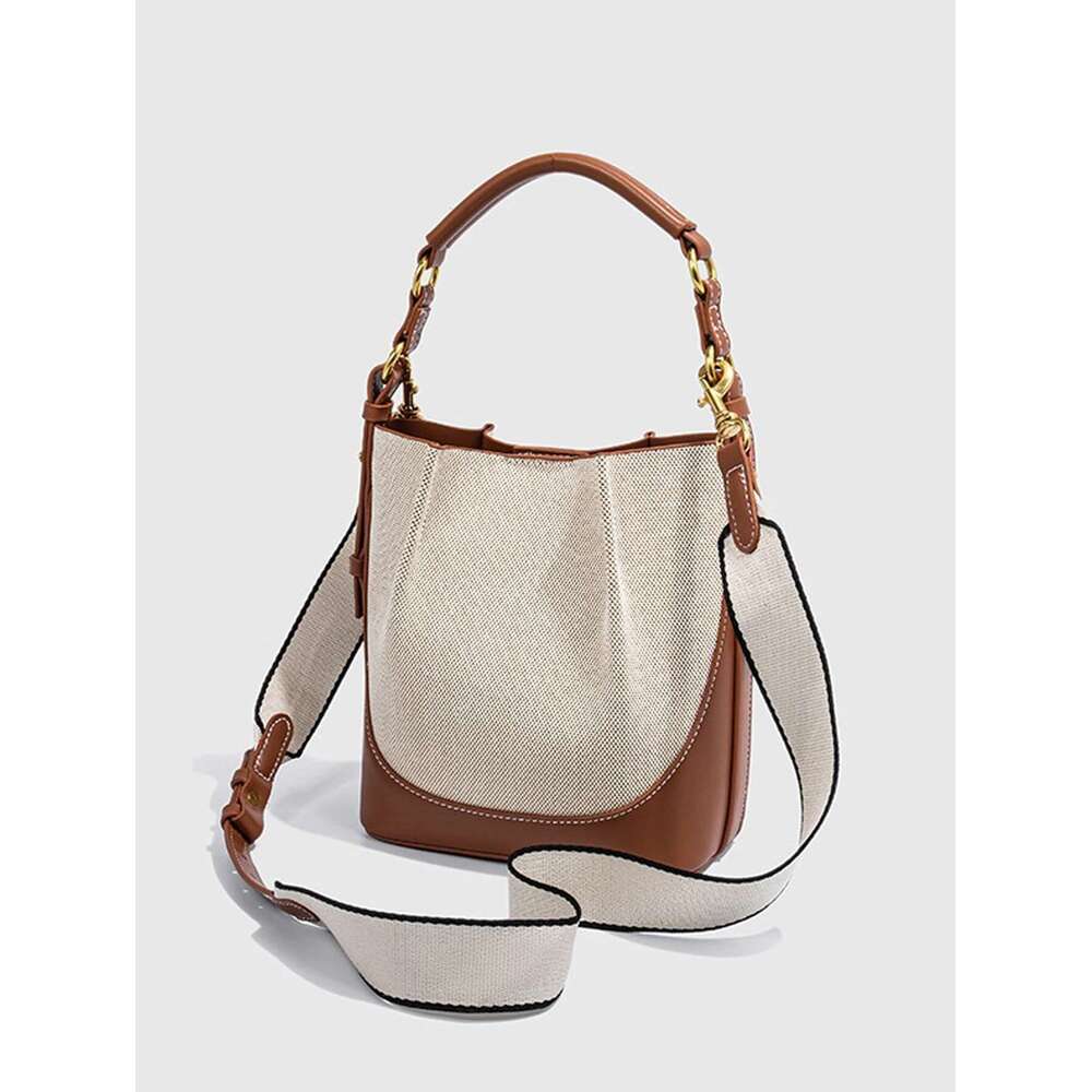 New Large Capacity Wide Strap Single Shoulder Tote Sling Bucket Bag