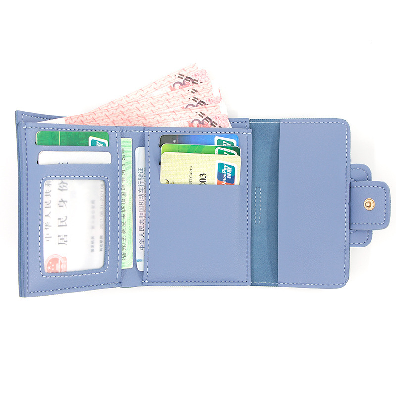 Designer Wallet New Casual Solid Color Drawstring Off Change Hand Held Bag Women S Short Wallet Wallet Luxury Wallet Key Pouch
