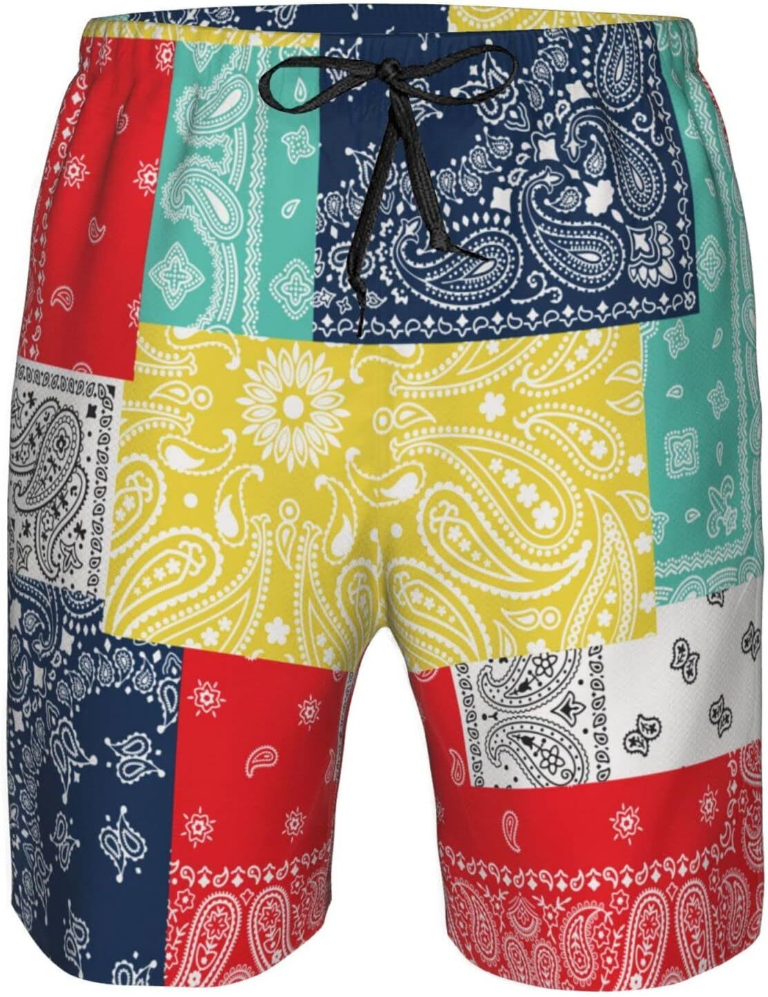 American Flag Mens Swim Trunks Quick Dry Board Shorts with , Breathable Shorts Swimwear Bathing Suits