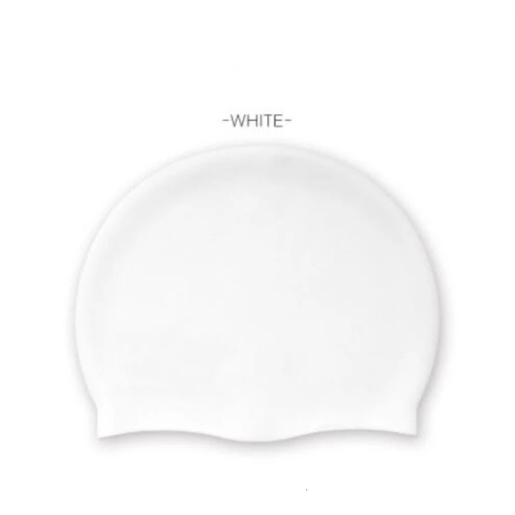 Professional silicone waterproof adult style men's swimming girls, black diving cap for women