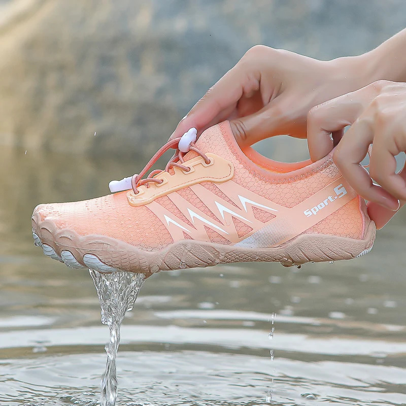 2024 arrival Mens Water Shoes Aqua Shoes Quick Drying Anti-Slip Five Finger Wear-Resistant High-Quality Sneakers Size 35- 250421