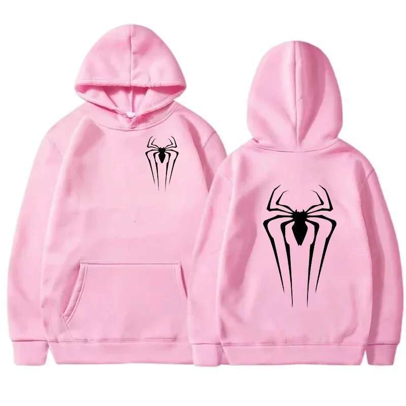 New Men's Women's Pullover Street Print Sweatshirt Spider Pattern Autumn and spring Loose Hoodie fashion clothing women