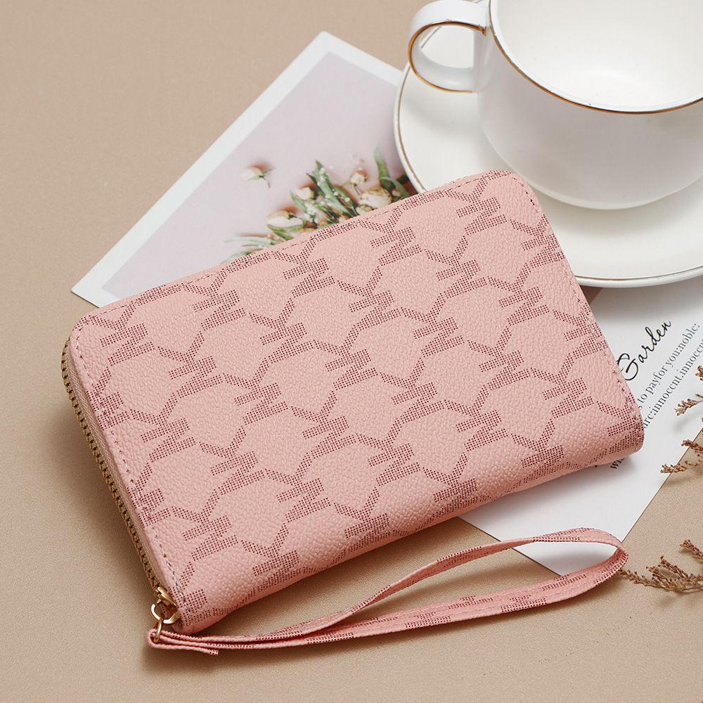 Designer Wallet New Printed Single Pull Women S Business Commuter Large Capacity Zipper Wallet Artistic Handbag Luxury Wallet Key Pouch