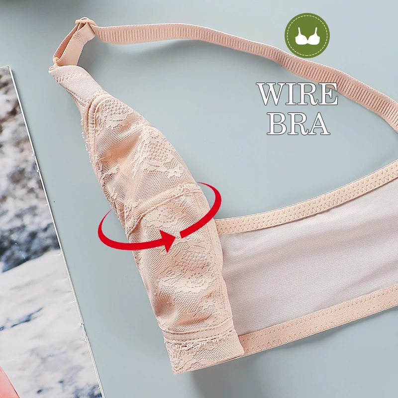Womens large lace bra ultrathin transparent push up wireless sexy fashion 3446 250430