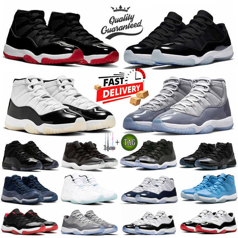 Designer shoes cool grey 11s cherry red high basketball mens sneakers cement low jumpmaan 11 snake skin pink Blue womens trainers 36-47