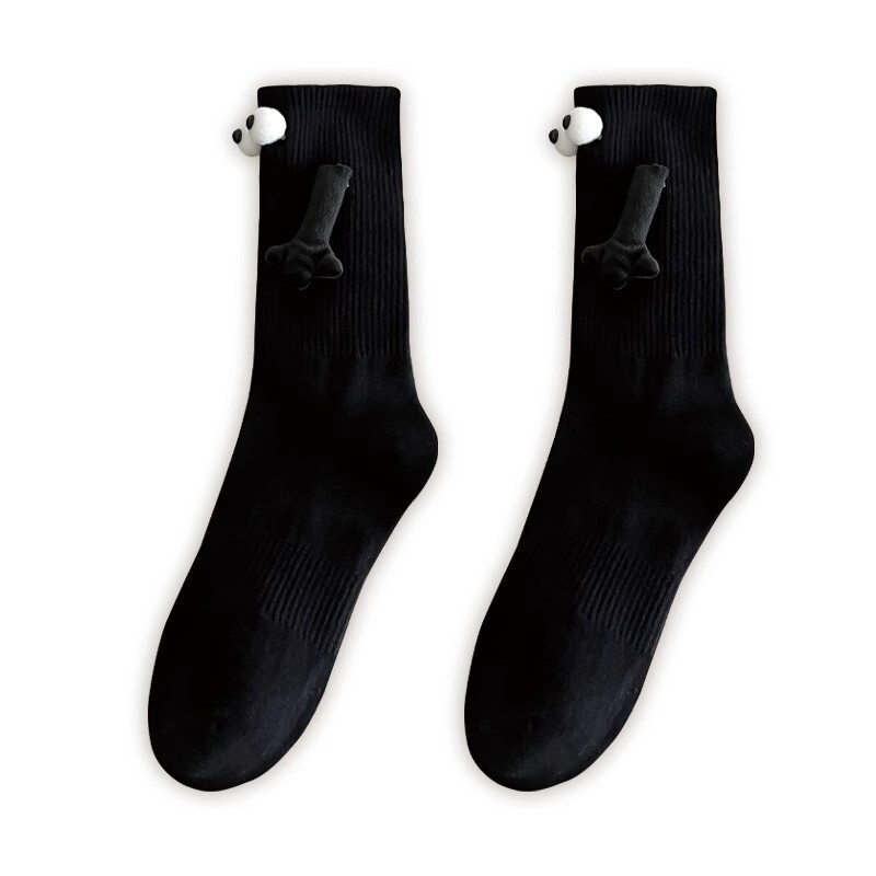 Christmas children's parent-child magnetic suction cute and funny cartoon doll dopamine pile socks, in hand trendy socks