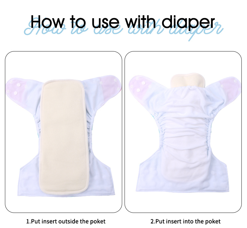 4 Sets Baby Cloth Diapers Reusable Nappy Washable One-size Modern Print Eco Friendly Cloth Pocket Diapers Nappies for Baby 0-3 years Old 3-15 KG