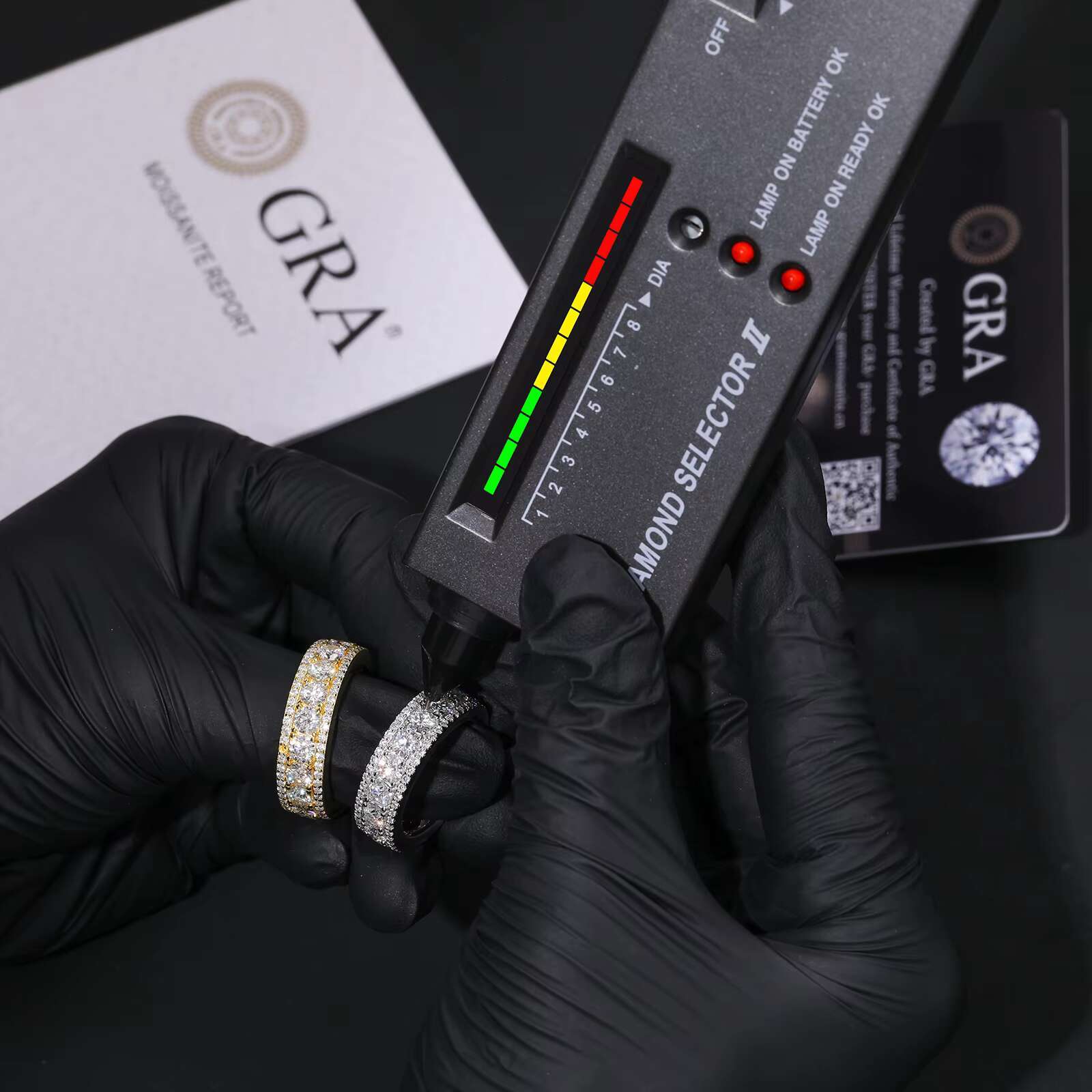 925 Sterling Silver Fine Jewelry VVS D Moissanite Diamond Wedding Engagement Ring Cut Gemstone Rings Unisex Anniversary Occasion