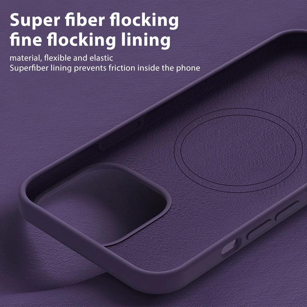 Luxury For Magsafe Magnetic Case For APPLE iPhone 15 14 13 12 11 Pro Max Plus Phone Cases Liquid Silicone Wireless Charge Cover
