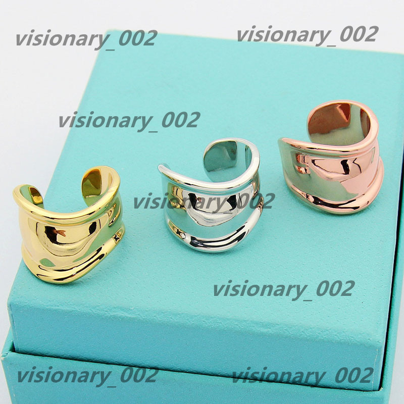 European and American fashion personality new letter irregular titanium steel luxury retro designer opening ring QBE1 tiffamy tiffanyx tiffanys 0U94