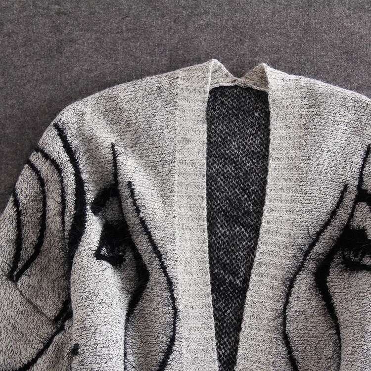 Autumn spring Fashion Long Sleeve loose knitting cardigan sweater Women Knitted Female Cardigan pull femme fashion clothing women