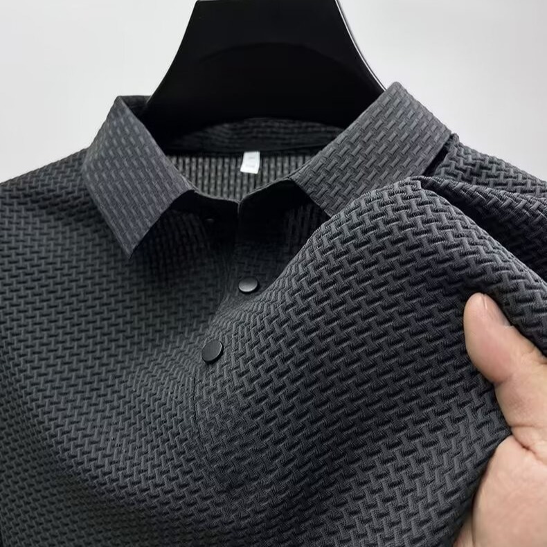 New Summer Brand Polo Shirt High Quality Men's Short Sleeve Breathable Top Business Casual Sweat-absorbing Polo-shirt for Men