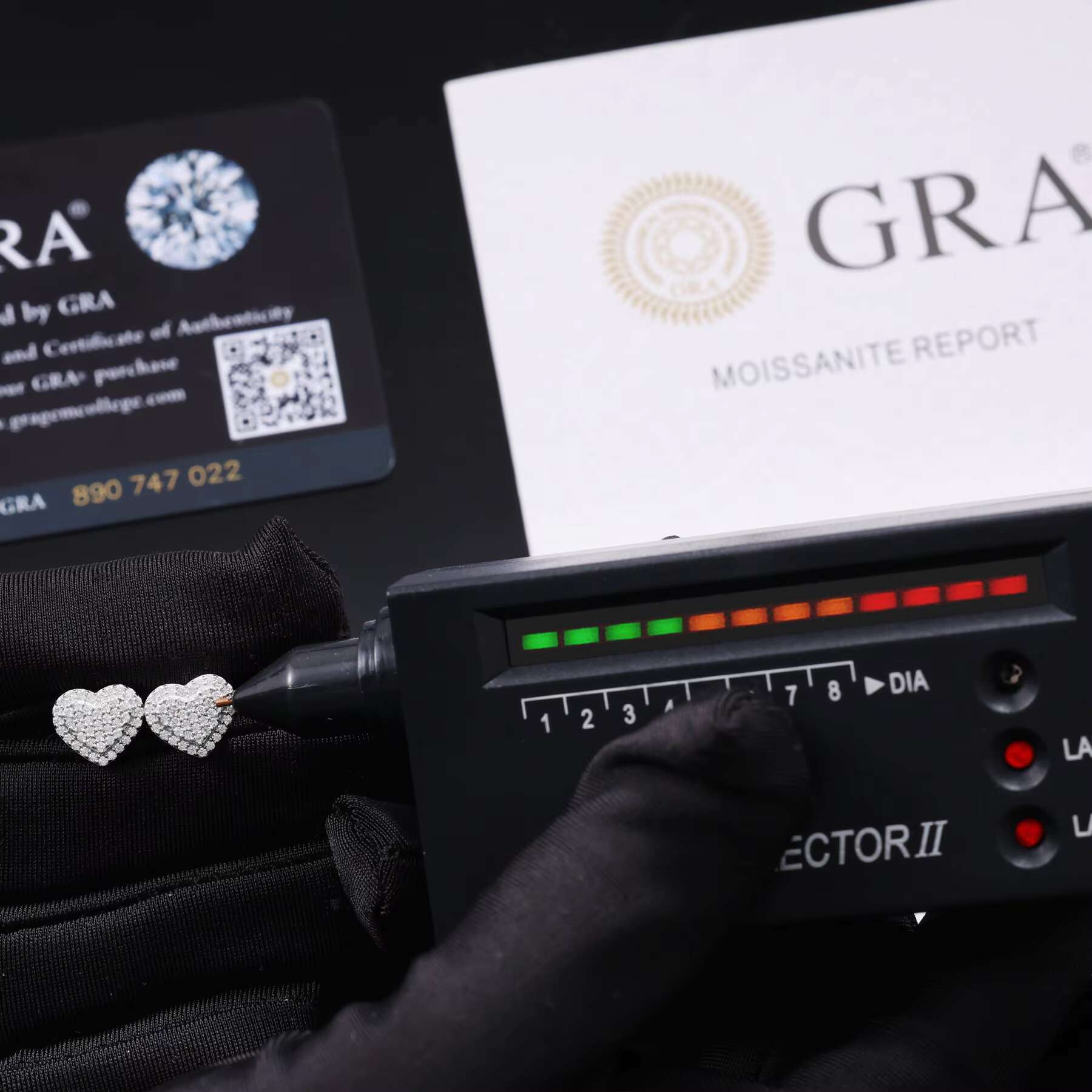 Factory Wholesale 925 Sterling Silver VVS Moissanite Earrings Jewelry Heart Shape Brilliant Cut Weddings Hip Hop Style