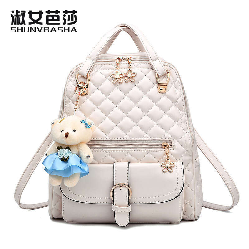 Shoulder 2024 Trendy Backpack Spring/Summer New Student Fashion Casual Bear Women's Bag