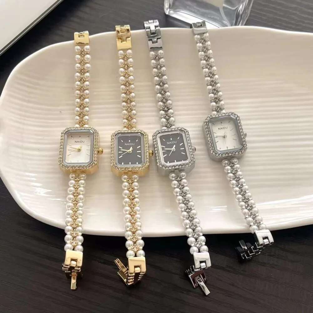 Pearl Studded Strap Women Ladies Gift Bracelet Watch Fashion Quartz Wristwatches Dropshipping Relojes Para Mujer
