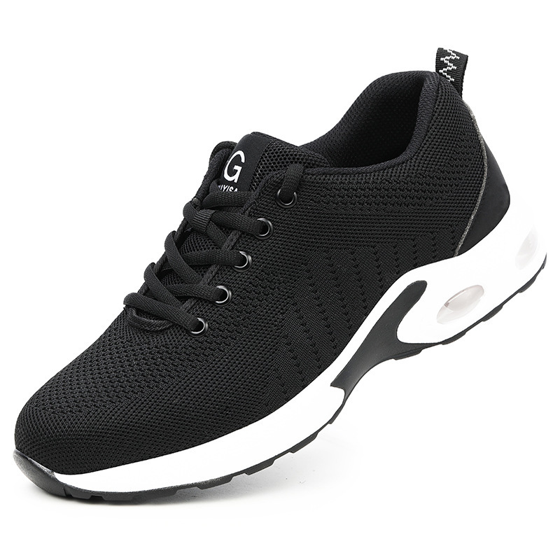 Labor Protection Are Breathable Smashing Anti Piercing Steel Toe Wear Resistant Fly Woven Soft Soled Lightweight And Safe Work Shoes Ddmysaturn