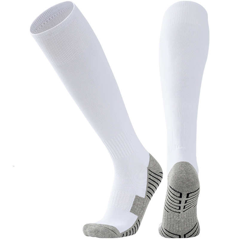 Football men, over the knee professional training, long for adults, anti slip towels, thick bottom, sports socks