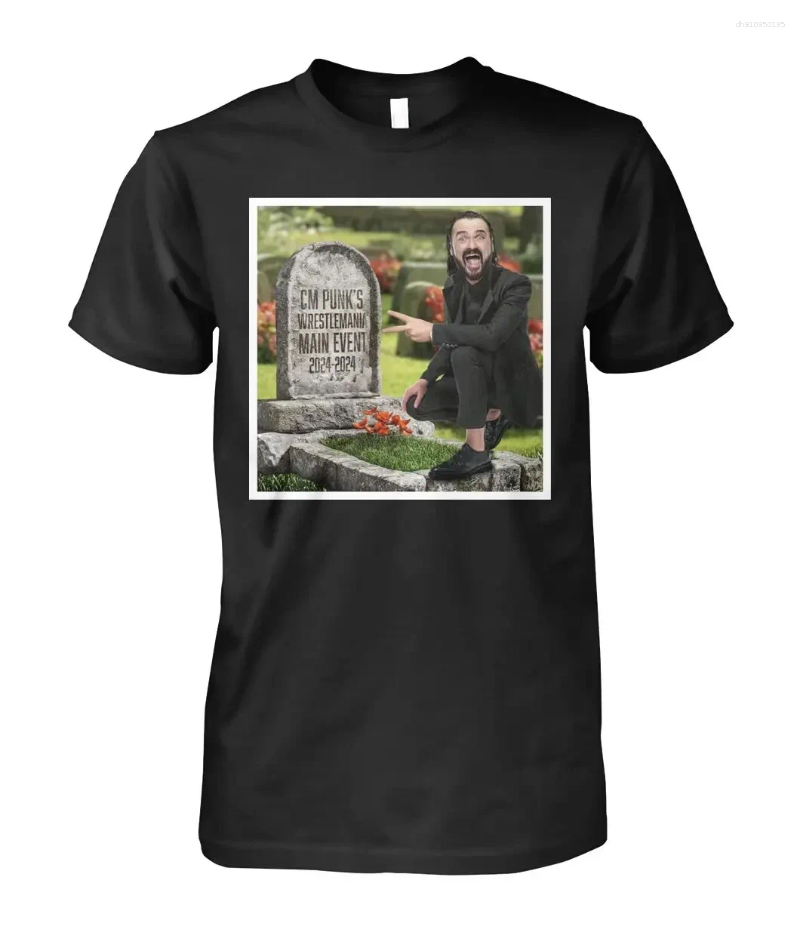 Men's T Shirts 2025 Summer 3D Printed Short Sleeve Wrestler Cm Punk Round Neck T-shirt Street Sports Casual Oversized Tops