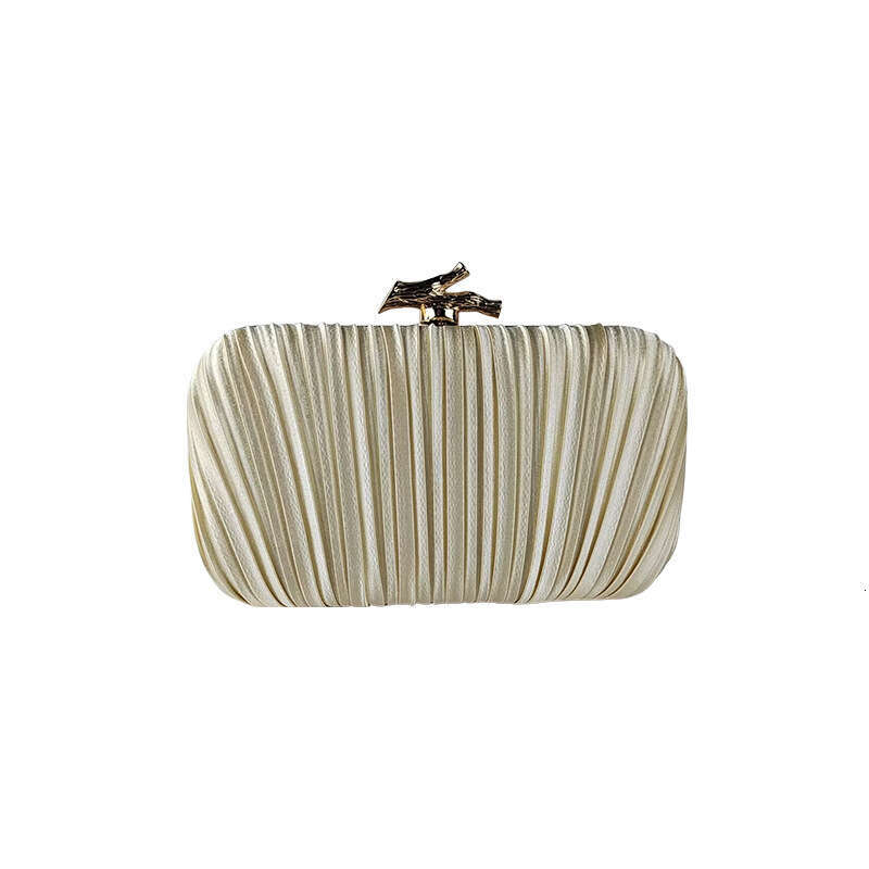 Dinner Bag Large Capacity Fashionable Dinner High End Small Square Bag Metal Handbag Evening Dress Satin Banquet Bag KQ