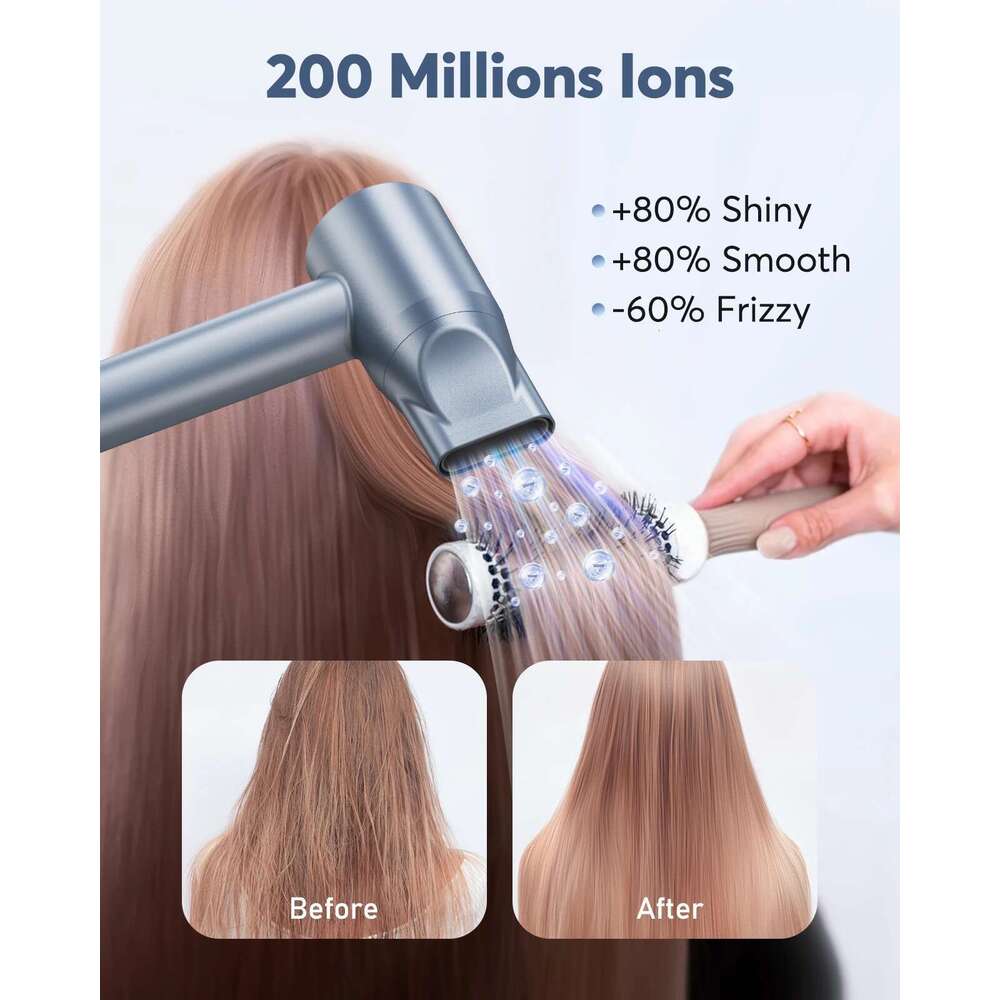 Bopcal Professional High Speed 110000RPM Brushless Cold Hot blower Silent Touch Screen Dryer For Home Hair Salon