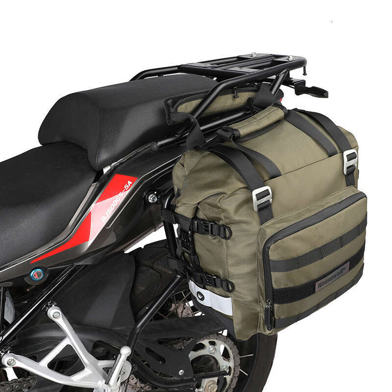 Rhino quick release side shelf bag, long-distance motorcycle travel riding backpack, commuting waterproof