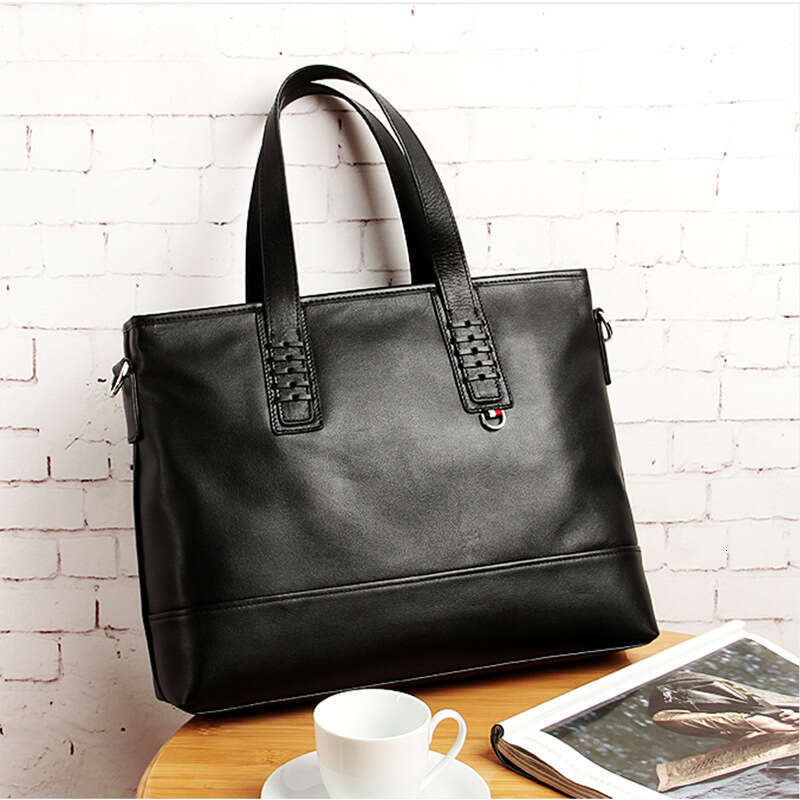 Luxury Bags Designer Fashion Totes Business Top Handle Bags Lightweight Commuter Shoulder Bags Top Cowhide Leather Premium Feel Men's Leather Bri