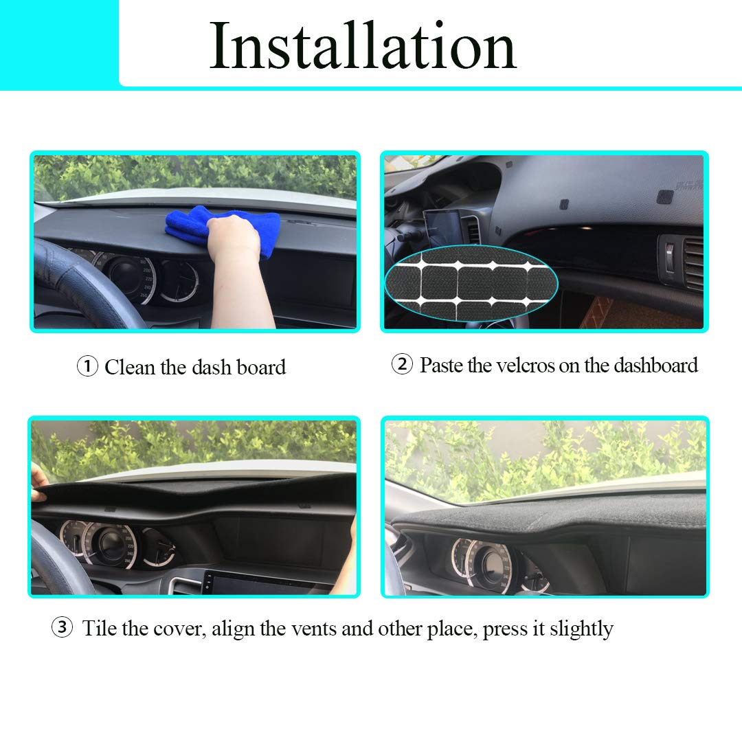 Custom Fit 1999-2006 Chevy Silverado & GMC Sierra Dash Cover | UV-Resistant Anti-Crack Dashboard Protector | Form-Fitting Design, Easy Installation